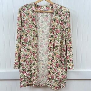 Taurus III Cardigan Grandmacore Cottagecore Floral Open 6 Pockets Shoulder Pads